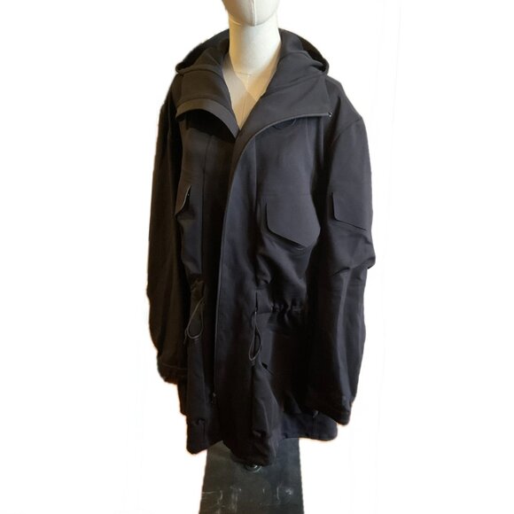 Y-3 Adidas/Yohji Yamamoto Hooded Double Zip Fishtail Coat - Picture 8 of 16